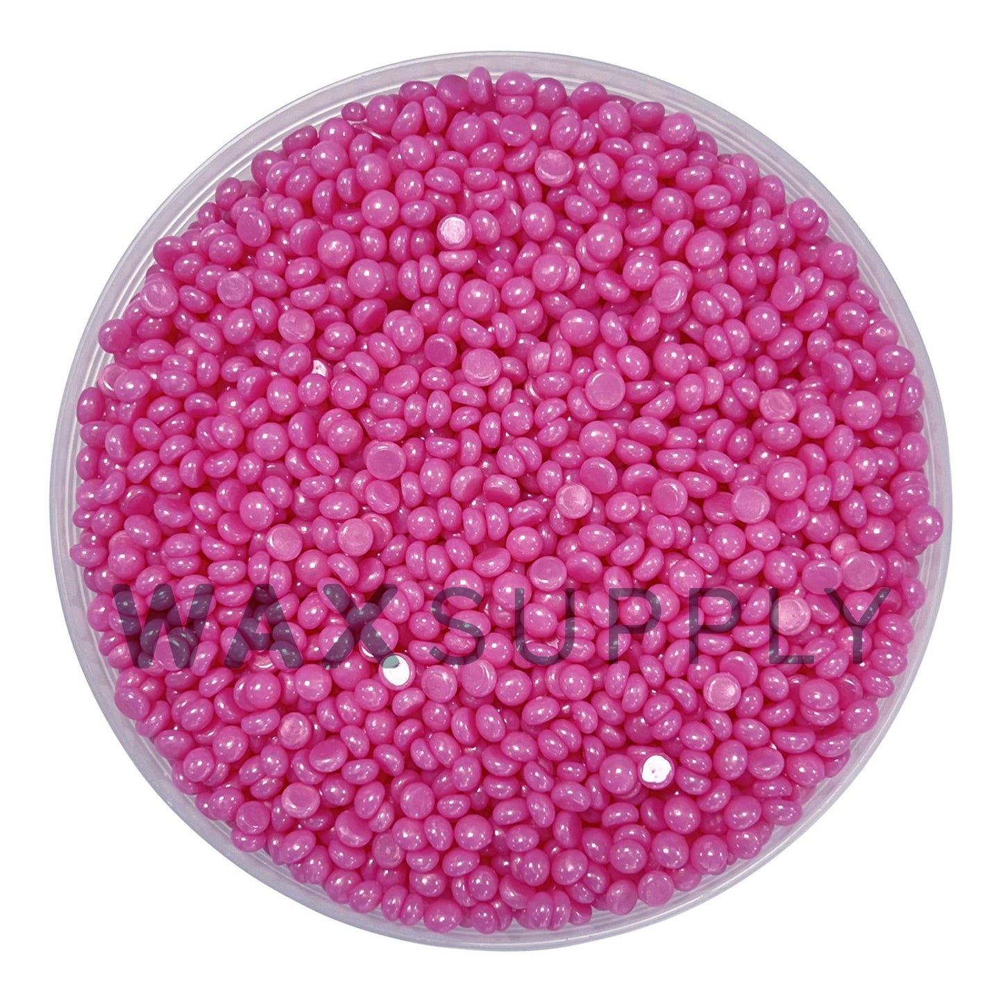 Perlas de cera dura de color crema rosa (composición de color melocotón cremoso) (a granel)