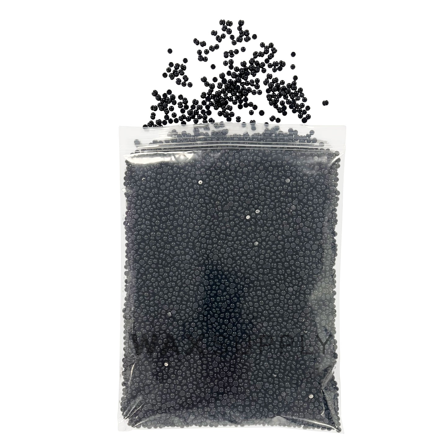 Black Hard Wax Beads (Carbon) (Gel Type Polymer Formula) (Bulk)