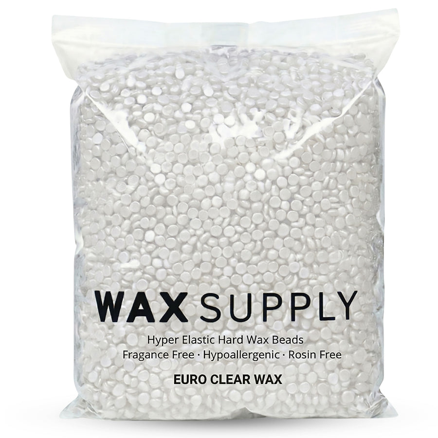 Euro Clear Hard Wax Beads — Hypoallergenic Rosin-Free European Formula