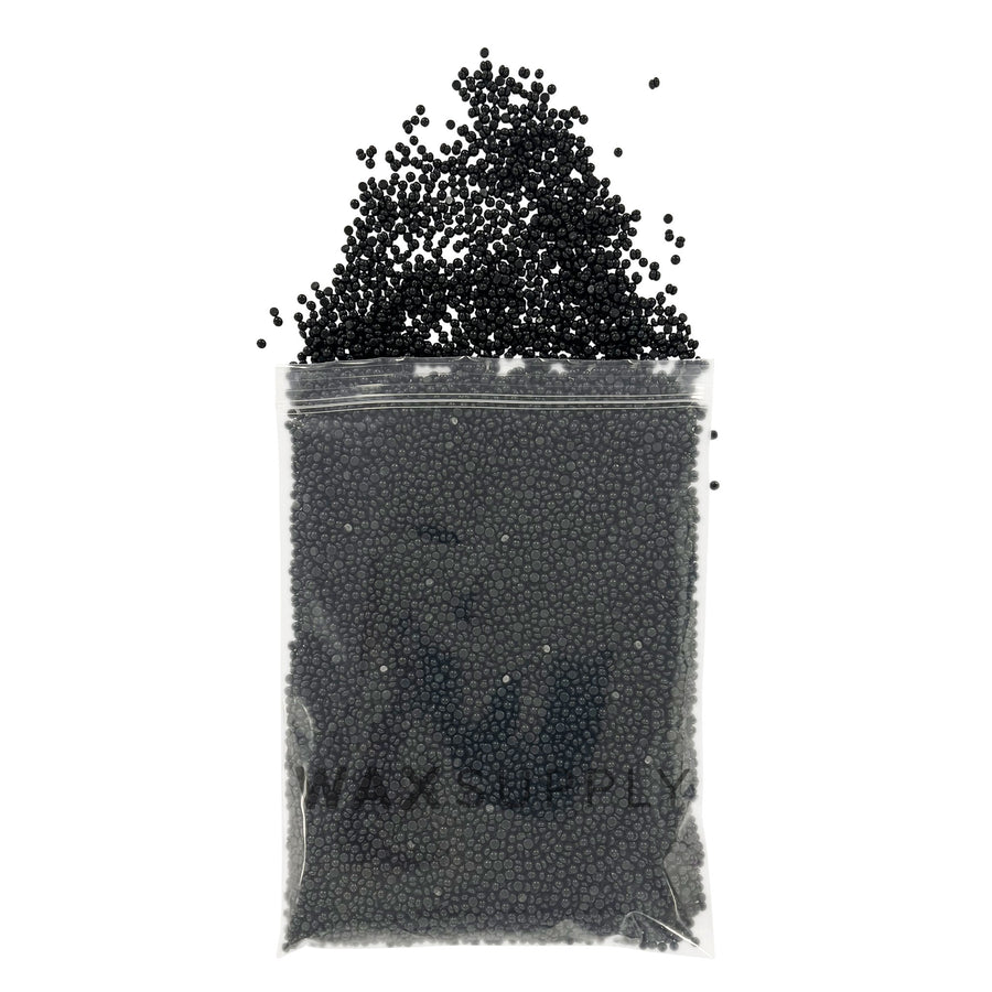 Ultra Black Wax Beads 1lb SAMPLE (Rosin Free Gel Composition) (Elastic) (Bulk)