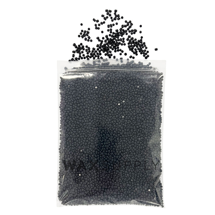 Black Hard Wax Beads 1lb SAMPLE (Carbon) (Original Gel Type Polymer Formula) (Bulk)