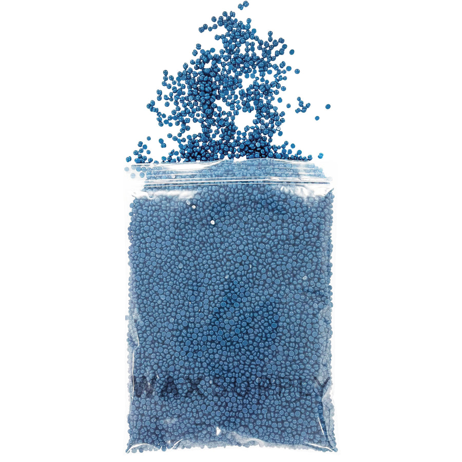 Euro Blue Hard Wax Beads 1lb SAMPLE (European Formula) (Hyper Elastic) (Bulk)