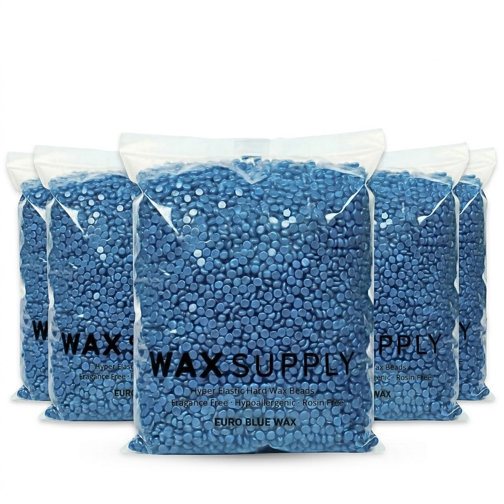 Euro Blue Hard Wax Beads (European Formula) (Hyper Elastic) (Bulk)