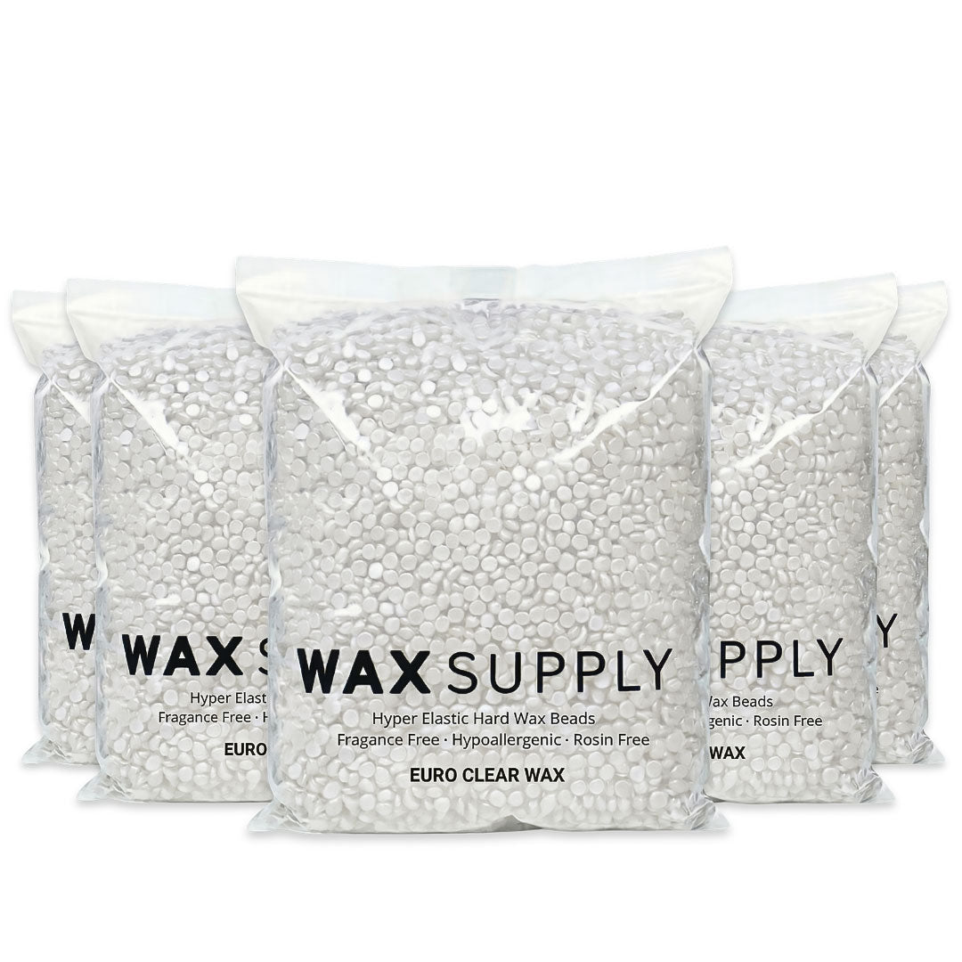 Euro Clear Hard Wax Beads — Hypoallergenic Rosin-Free European Formula